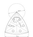 Falke slipepapir 93 x 93 x 93 mm til trekantsliper